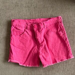 Stylish Pink Kids' Denim Shorts